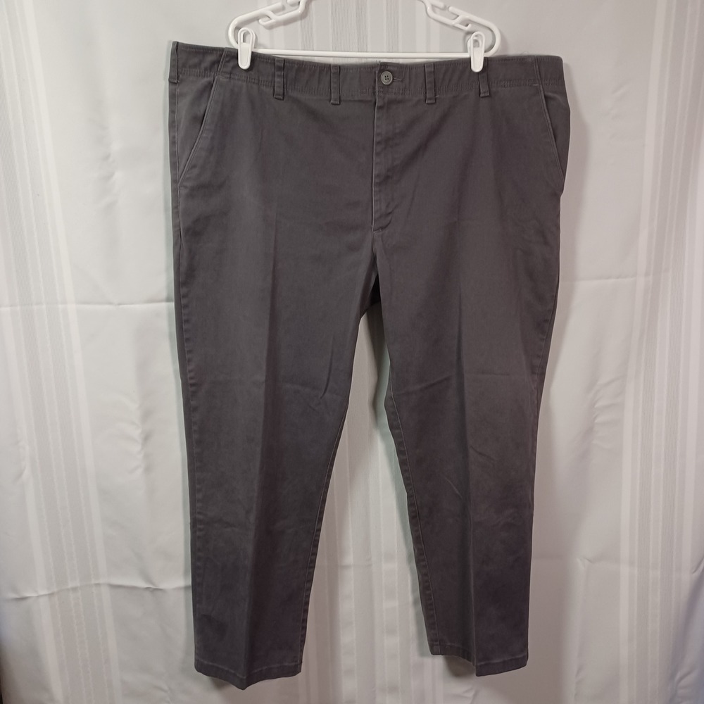 Lee Pants Mens 50x28 Gray Extreme Motion Performance Series Straight Tapered Leg